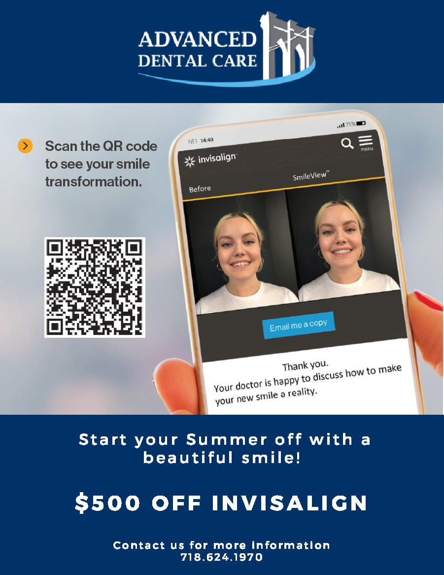 Smileview Amirian QR Code Brooklyn Invisalign Discount Coupon $500 Off - Advanced Dental Care